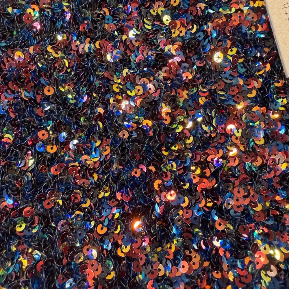 Sequin Mini Skirt M Disco Party Girl Glam Indie Sleaze Festival Sparkly 70s NEW